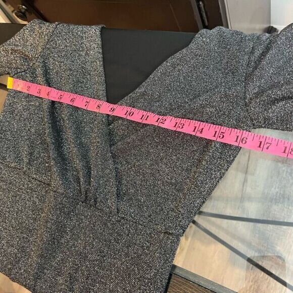 Noisy May Women's Silver Glitter Wrap Style Party Dress Small Black Size Small - Picture 12 of 12